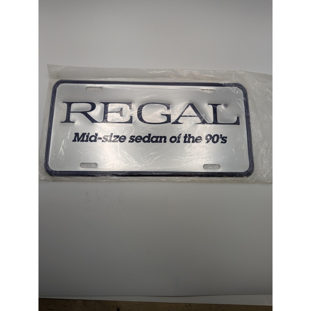 BUICK REGAL GM CAR DEALERSHIP booster license plate Century Grand National CXL
